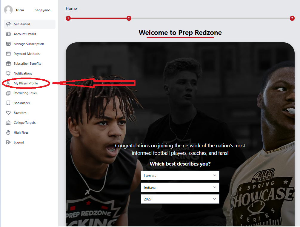 How do I edit my player profile? – Prep Redzone